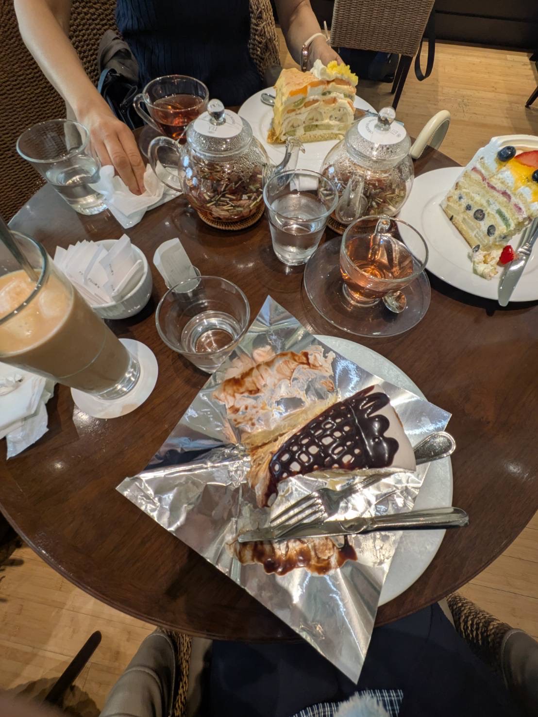 栄のカフェでの100ポイント外出